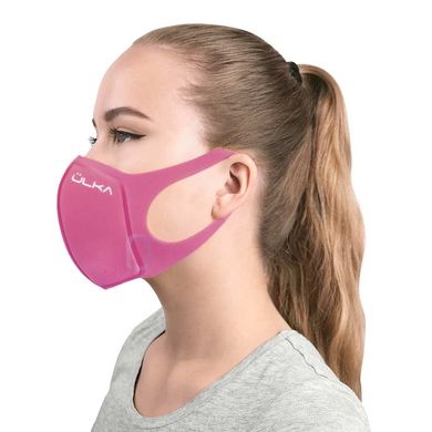 Многоразовая защитная угольная маска ÜLKA розовая