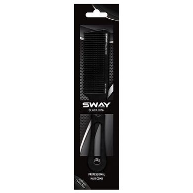 Перукарський гребінець для стрижки під машинку Sway Black Ion+ 111