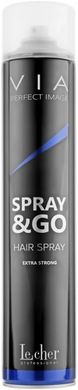 Лак для волосся екстра сильної фіксації VIA Spray&Go Le Cher 750 мл